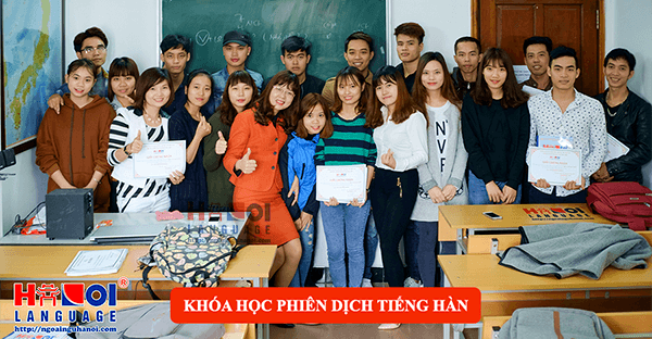 Lớp học phiên dịch tiếng Hàn Quốc tại Hà Nội