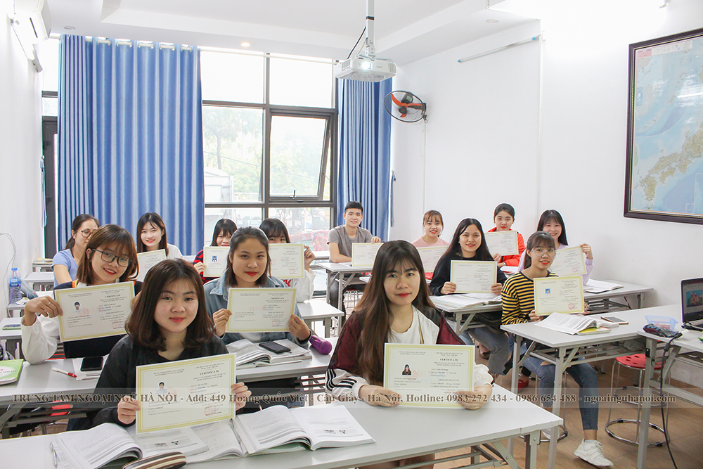 Hình ảnh lớp học tiếng Hàn