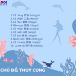 Từ mới chủ đề thuỷ cung trong tiếng Trung