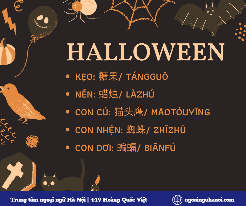 Từ mới chủ đề Halloween trong tiếng Trung 3