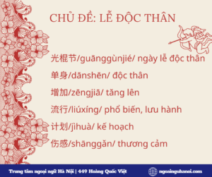 từ mới chủ đề độc thân 1