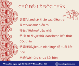 từ mới chủ đề độc thân 2