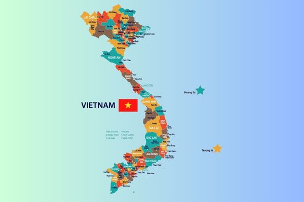 Tên 63 tỉnh thành Việt Nam bằng tiếng Trung