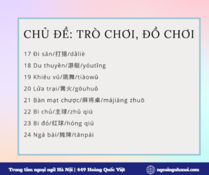 Từ mới chủ đề trò chơi, đồ chơi trong tiếng Trung 3