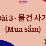 Giáo trình Tiếng Hàn Tổng hợp Sơ cấp 2: Bài 3 – 물건 사기 (Mua sắm)
