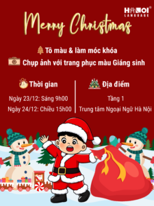 🎄 HOẠT ĐỘNG GIÁNG SINH 2025 TẠI NGOẠI NGỮ HÀ NỘI