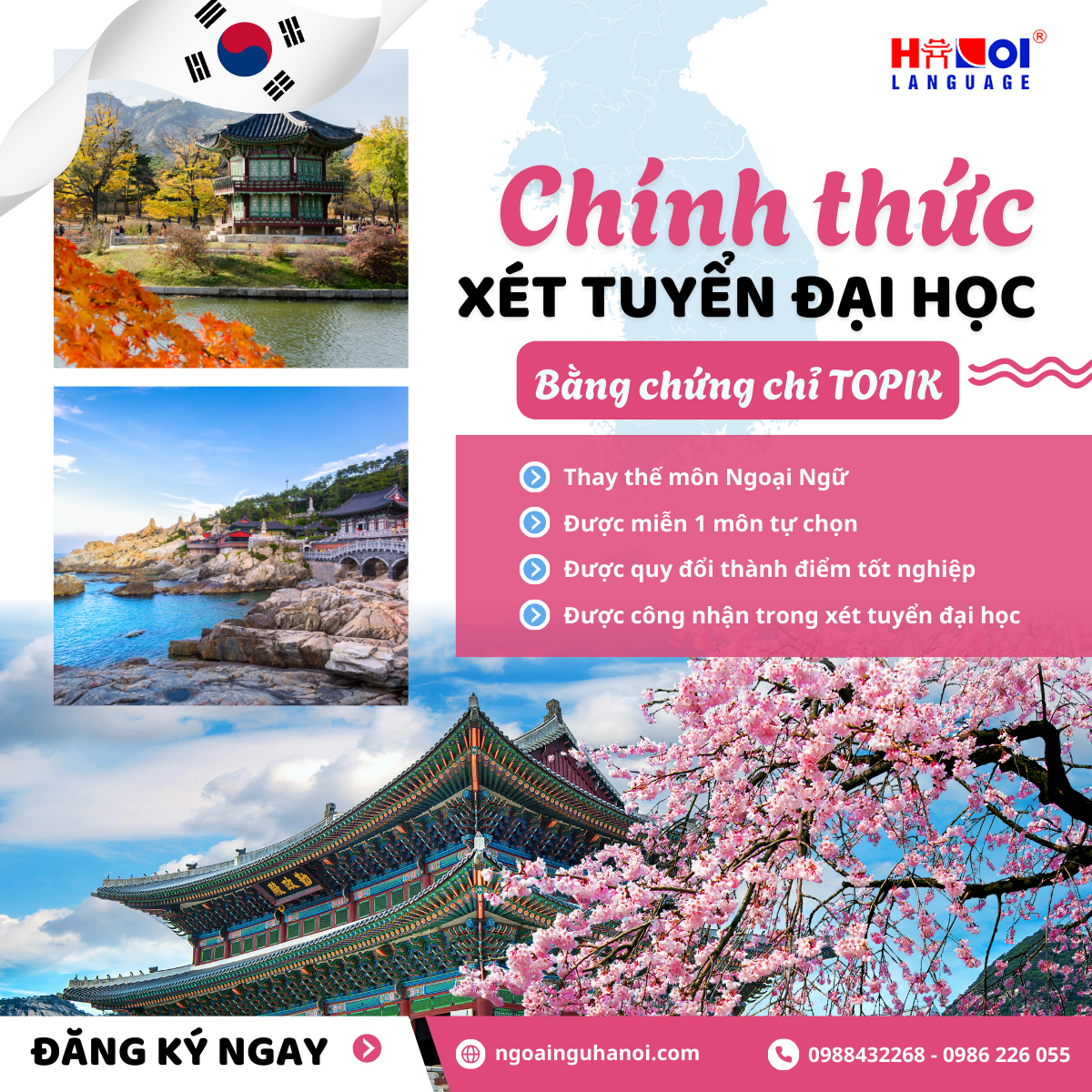 TOPIK 3+ Giờ Không Chỉ Là Ngoại Ngữ – Mà Còn Là TẤM Vé Vàng Vào Đại Học! 📚